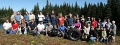 The Rover-Landers of BC pose with the team from BFG for a trailside group photo to commemorate the Whipsaw’s new status as one of BFG’s Outstanding Trails.