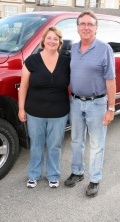 Doug and Cheryl Robertson are very happy with the passenger space offered by their truck’s Mega-Cab design.