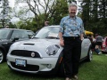 The author and his Mini tester at the 2010 All-British Field Meet