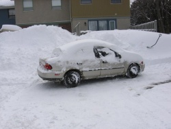 What a car looks like on an average Canadian winter morning