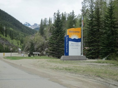 The Alberta-B.C. border