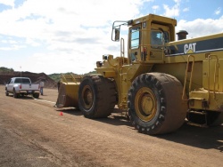 The trucks easily pulled loaders weighing 85,000 lbs
