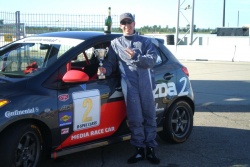 James and the Mazda CTCC media race car