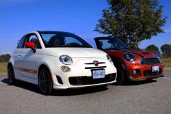 Fiat 500 Abarth Cabrio or Mini JCW Convertible