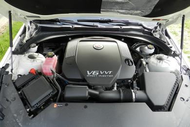 2014 Cadillac ATS engine bay