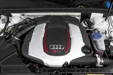 Audi TDI-equipped engine bay