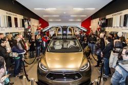 Tesla Model X at Santana Row