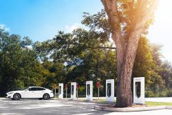 Tesla Supercharger Station