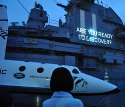 Land Rover Discovery Vision Concept unveiling on USS Intrepid