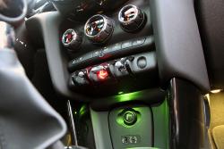 2014 Mini Cooper S lower centre stack with illuminated cigarette lighter