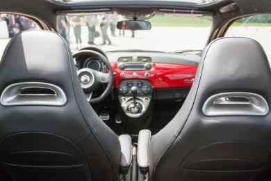 2015 Fiat 500 Abarth Cabrio cabin