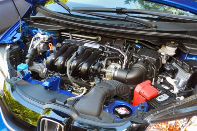 2015 Honda Fit engine bay