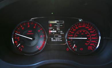 2015 Subaru WRX STI gauges