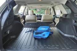 2015 Subaru Outback cargo area with rear seats folded