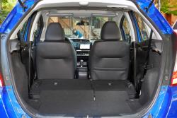2015 Honda Fit cargo area with rear seats folded