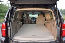 2015 Chevrolet Suburban LTZ 4WD cargo area with seats folded