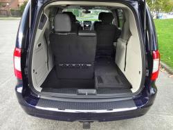 2015 Chrysler Town & Country Limited cargo area with third row partially stowed