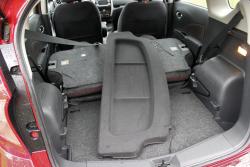 2015 Nissan Versa Note SR cargo area with rear seats folded