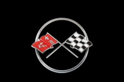 1962 Corvette Crossed Flag Logo