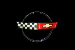 1984 Corvette Crossed Flag Logo