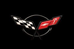 1997 Corvette Crossed Flag Logo