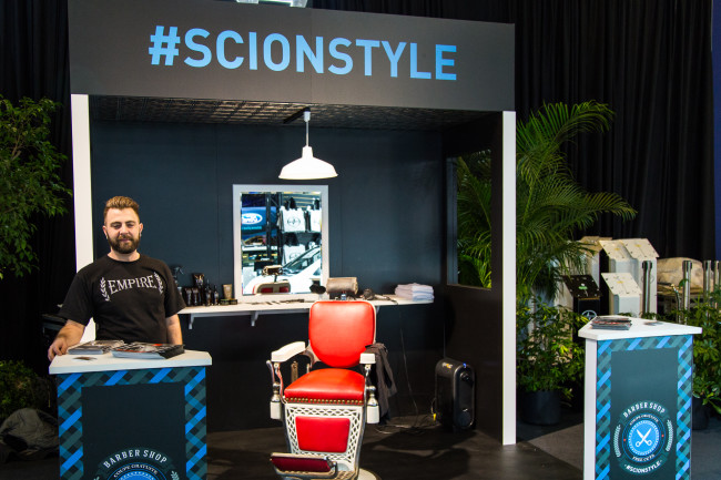 Scion #ScionStyle Barber Shop - Montreal International Auto Show